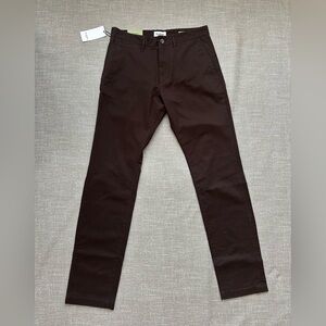 Goodfellow & Co Slim Chino Pants Men’s 31x34 Chocolate Brown Stretch Eco NWT